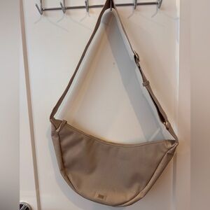 JULY Everyday Crescent Shoulder Bag in khaki